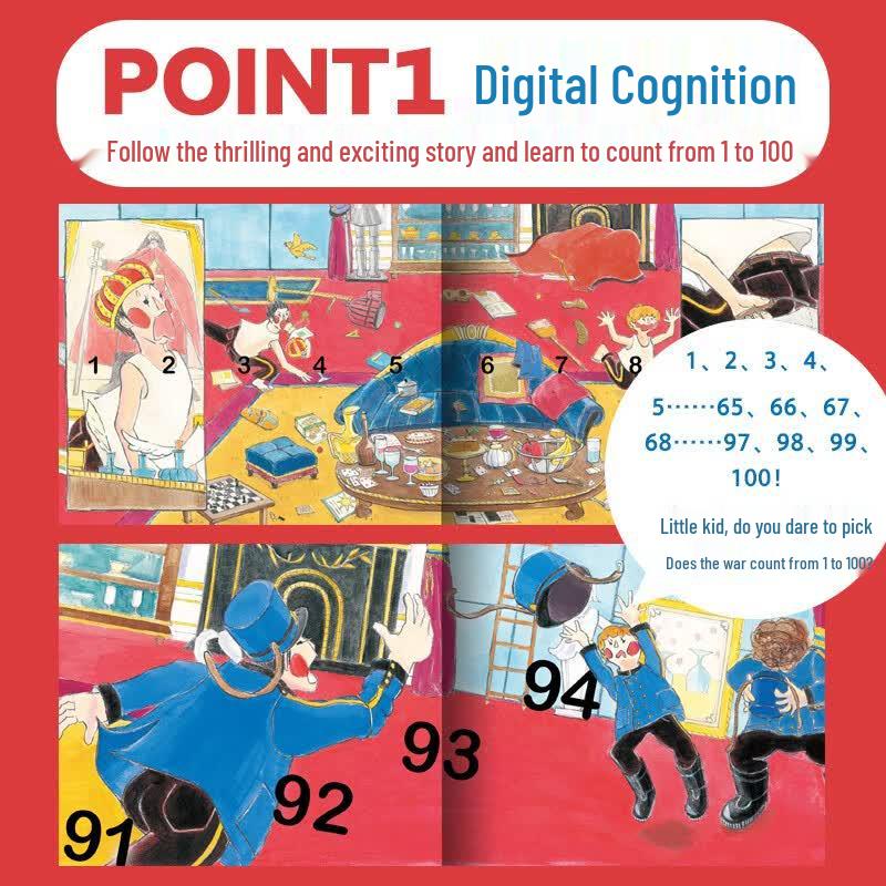 Counting 1-100 Math Enlightenment Picture Book Set