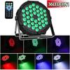 4PCS 36LED Stage Flat Par Lighting Effect RGB 3IN1 DMX 512 DJ Disco Party Holiday Christmas Bar Club Wedding Show Lights