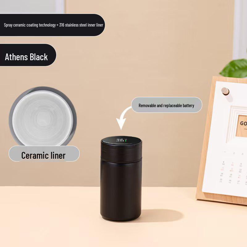 Smart 200ml Portable Insulated Ceramic Cup with Logo Engraving