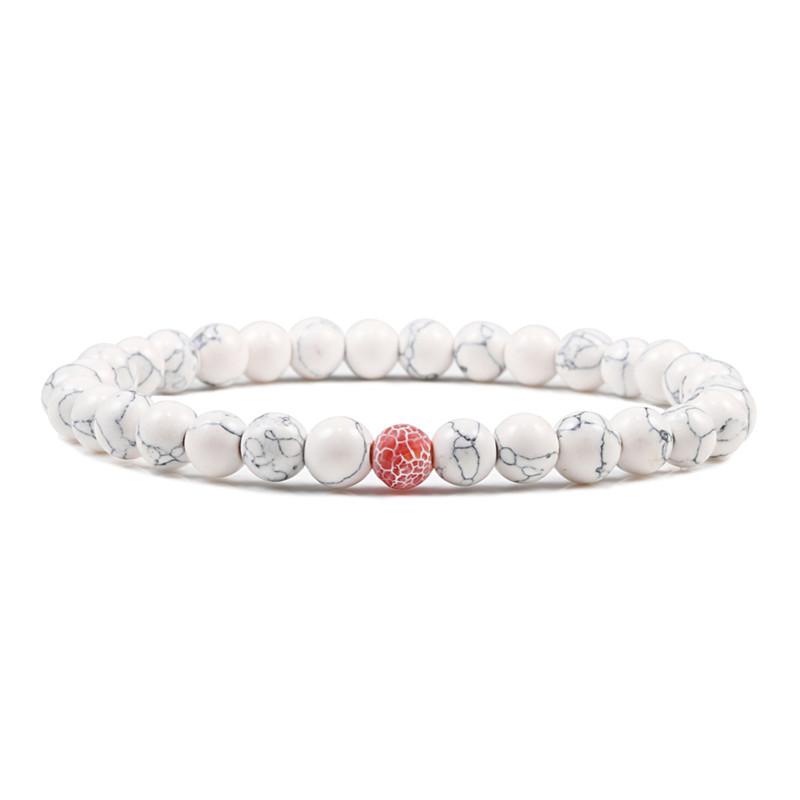 Classic Natural Stone Beaded Bracelet Men Bracelets Women 31+1 Beads Creative Gift for Lovers Best Friend Jewelry Pulsera Mujer