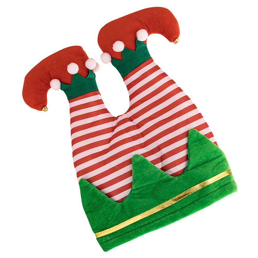 1 st Julhatt Benform Rolig Festmössa För Vuxna Tonåringar Juldekoration Huvudbonad Julhattar Festtillbehör Vinter