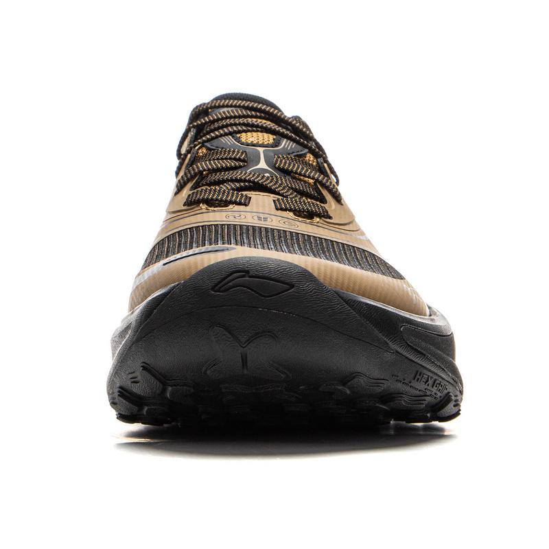 Li Ning CF Outdoor Wading Shoes Unisex Hiking Shoes Yellow Walnut-Brown AHCV017-3