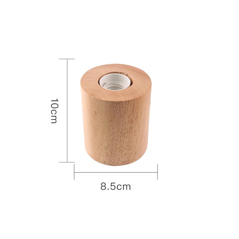 Vintage Wood Table Lamp Base E27 Socket Holder 220V 110V EU Plug Retro Night Lights Desk Lamp for Bedroom Living Room Decoration