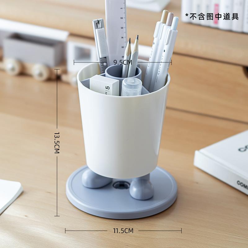 Large Capacity Fun Pen Holder Storage Box Rotatable Student Desk Desktop Shelf Office Multifunctional Pen Holder