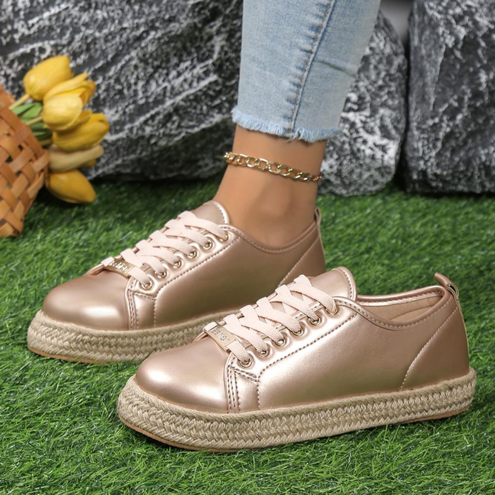 Shoes for Women Spring Fashion Lace Up Ladies Casual Comfortable Round Toe Platform Sneakers Zapatos De Mujer Plus Size 36-42