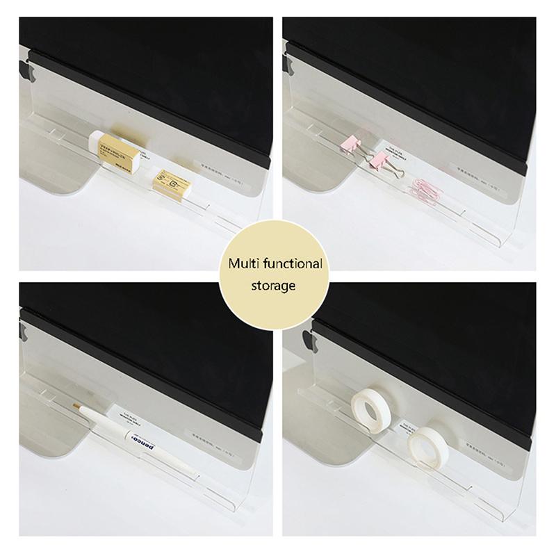 Kreative Acryl Monitor Nachrichten Memo Board Haftnotiztafel Monitor Memo Schild Transparentes Nachrichtenboard Multifunktionsständer Bürobedarf