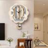 New Net Red Hot Air Balloon Panda Cartoon Cross-border Digital Wall Clock Simple Personality Light Luxury Creative Decoration Wall Clock Personality