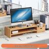 Double-Layer Desktop Monitor Riser & Keyboard Organizer