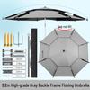 Large Outdoor Fishing Umbrella: Rainproof, Sunshade, Folding, Thickened, UV Protection