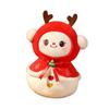 Lovely Christmas Stuffed Plush Toys Christmas Decoration 3D Stuffed Animals Elk Toy  Toddler