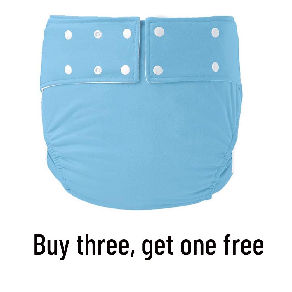 Buckle-Free Washable Adult Diapers with Ice Silk Lining for Seniors