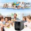 Ice Maker with Water Dispenser, Ice Maker, 12kg In 24h, 9 Ice Cubes In 6-10 Minutes, 25.2x38.9x36.3cm, Black
