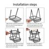 2 Tier Countertop Fruit Basket,Portable Fruit Bowle Basket for Kitchen Organizer Storage & Dining Room Fruits Vegetable Bread Snacks