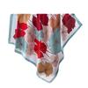 Colorful Ginkgo Satin Imitation Silk Printing Large Square Scarf Silk Scarf Shawl Headscarf Neck Protection Scarf Decorative Women'S Scarf