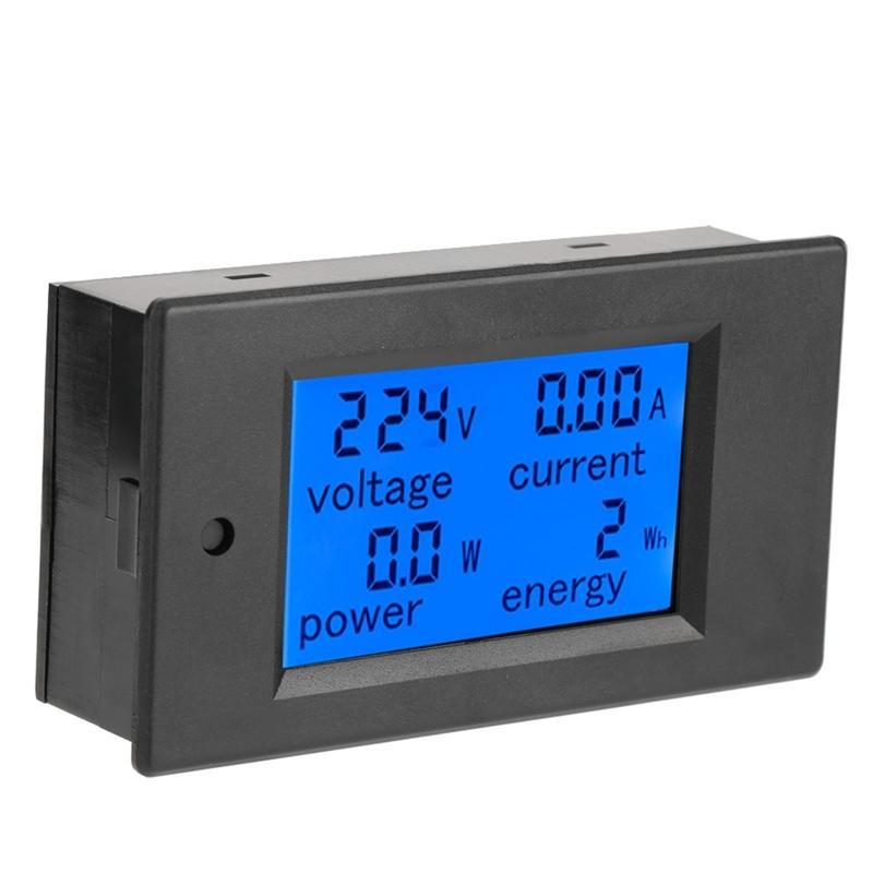 Digital LCD Voltmeter PEACEFAIR PZEM-021 LCD Display Digital AC Voltage Current Power Energy Meter 20A AC80-260V Current Meter