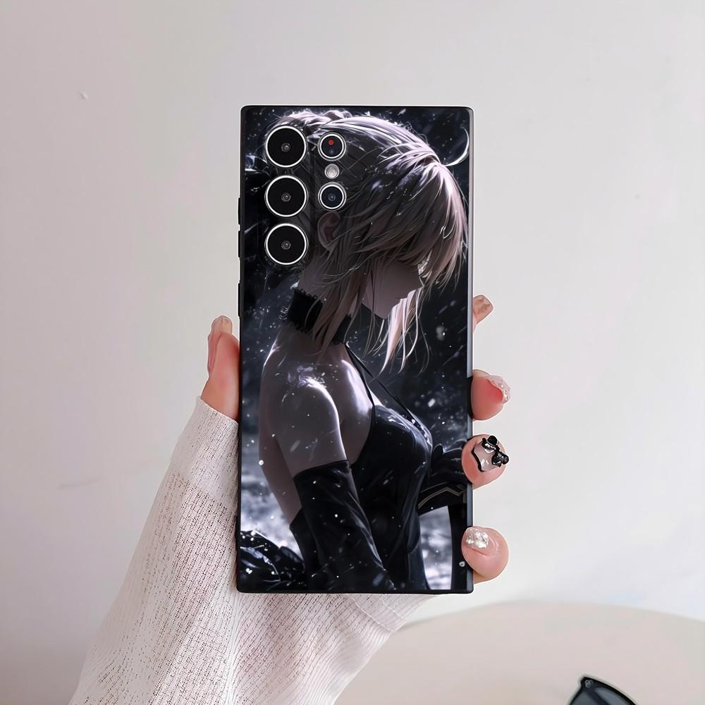 Fate Zero Stay Night S-Saber Phone Case For Samsung Galaxy S25 S24 S22 S23 Ultra S21 S20 Plus Frosted Non-Slip Full Soft Cover