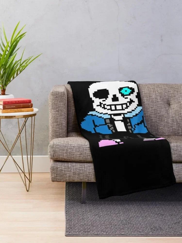 Sans from Undertale Throw Blanket Decorative Single Cute Plush Blankets