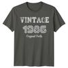 Vintage 1986 Original Parts Unisexs 40th Birthday Gift Tee