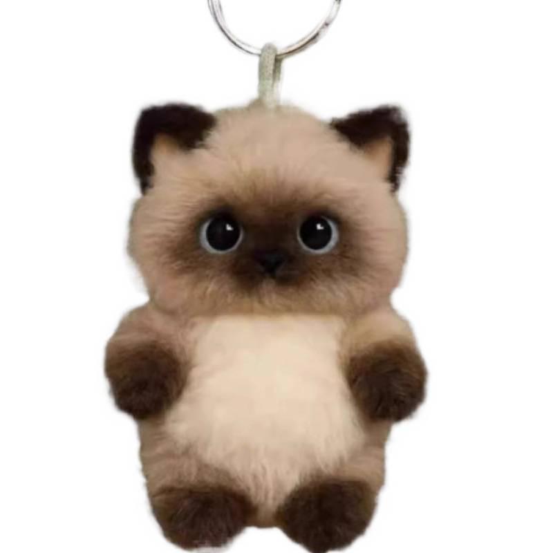 Dunhuang Apsaras & Nine-Colored Deer Plush Keychain - Cute Bag Pendant Gift