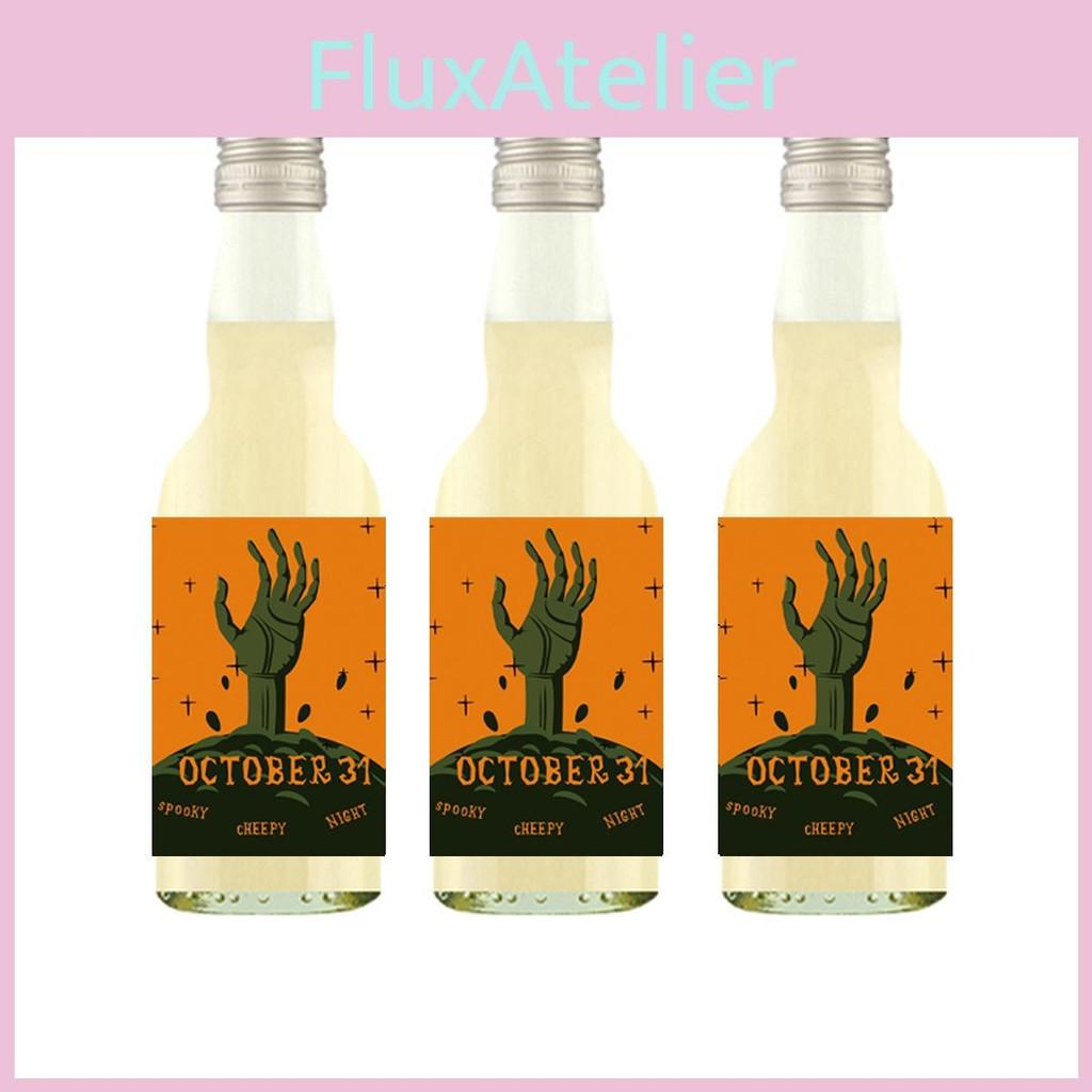 Halloween Adhesivewine Self Bottle Stickers With Pumpkin Print For Party Venue