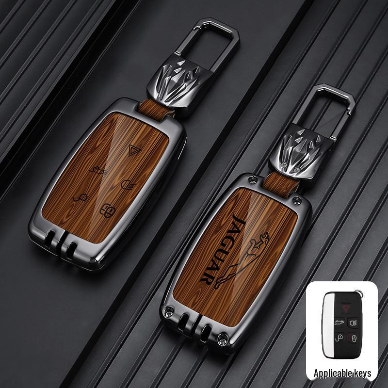 23 Jaguar XFL/XEL/F-Pace/XJL/F-Type/E-Pace Key Case with Metal Buckle for Men & Women