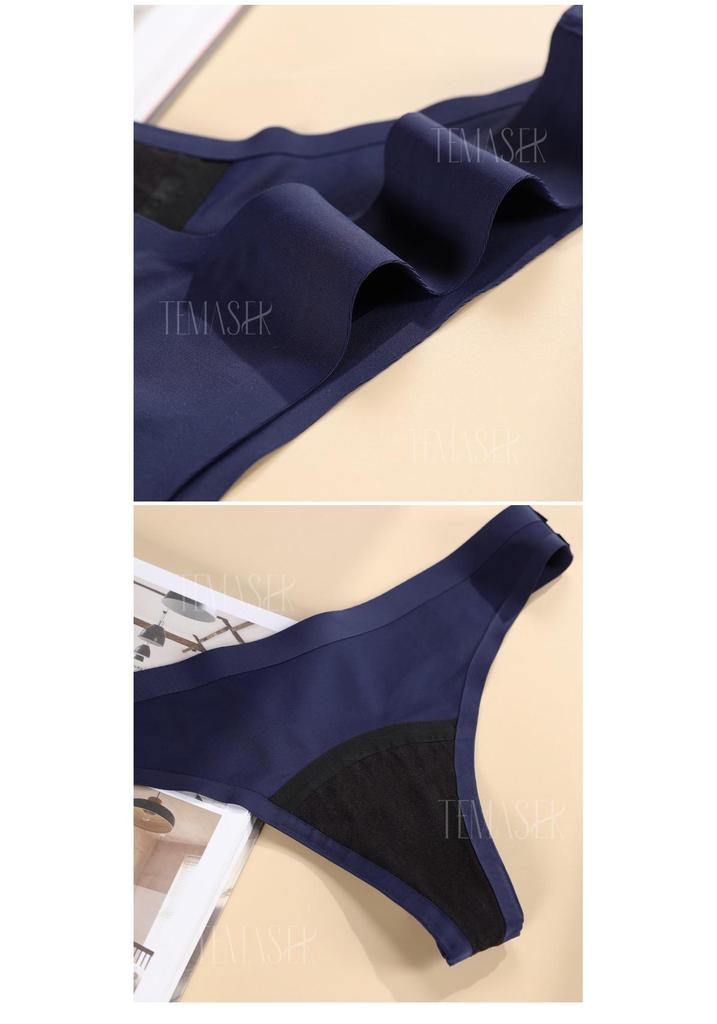4-Layer Absorbent Menstrual Thong - Pure Cotton, Breathable, Anti-Leakage