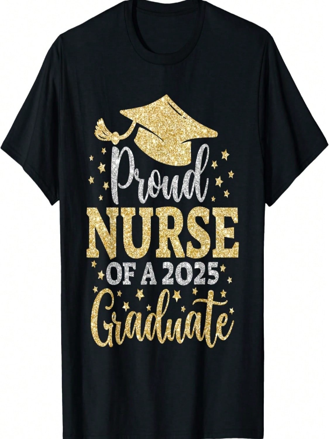 Nurse Senior 2025 Proud Nurse Of A Class Of 2025 Graduate T-Shirt S