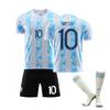 21/22 Argentinien Heimtrikots Kinder Fußballuniform Trainingsanzug Set
