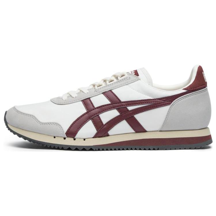 

Onitsuka Tiger Dualio Marathon Running Shoes White Grey Burgundy 1183B545-201 40.5