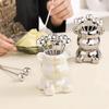 4/6pcs Stainless Steel Dessert Forks With Storage Jar Bear Fruit Fork Set Cute Bear Tableware For Party Tasting Dessert Pickle