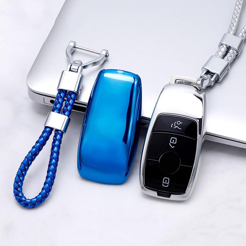 Weiche TPU-Autoschlüsselhülle für Mercedes-Benz ACES-Klasse GLA GLC GLE GL GLS CLA CLS AMG W205 W213 W177 W222 E200 E300 C260
