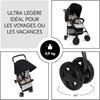 HAUCK - Poussette canne - SPORT - Pliable &amp; Inclinable - Capote Pare-Soleil - 4 roues - Mickey &amp; Minnie