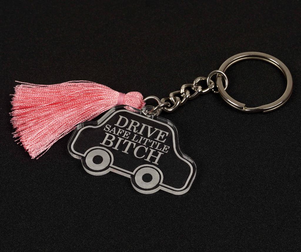 Inkdotpot Key Chain For Sister Engraved Acrylic Key Holder Housewarming Gift