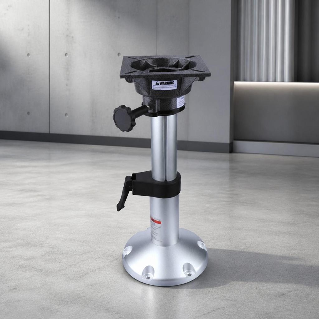 Boat Seat Pedestal with Swivel Base Secure Locking Hardware Resistant