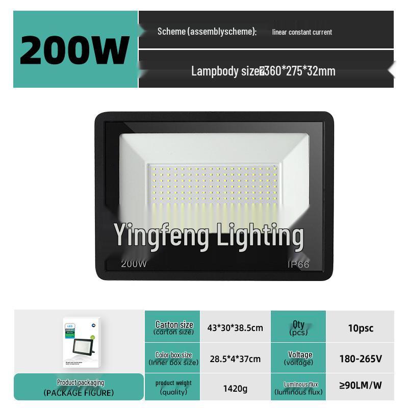 100W Little Apple LED Floodlight - Waterproof Outdoor Light with IP66 Protection