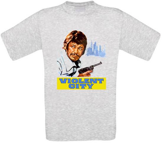 Violent City Città Violenta Brutale Stadt Charles Bronson Cult T-Shirt XXXXL
