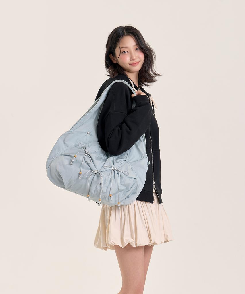 Myshell Willow String Nylon Hobo Bag_10112Sh