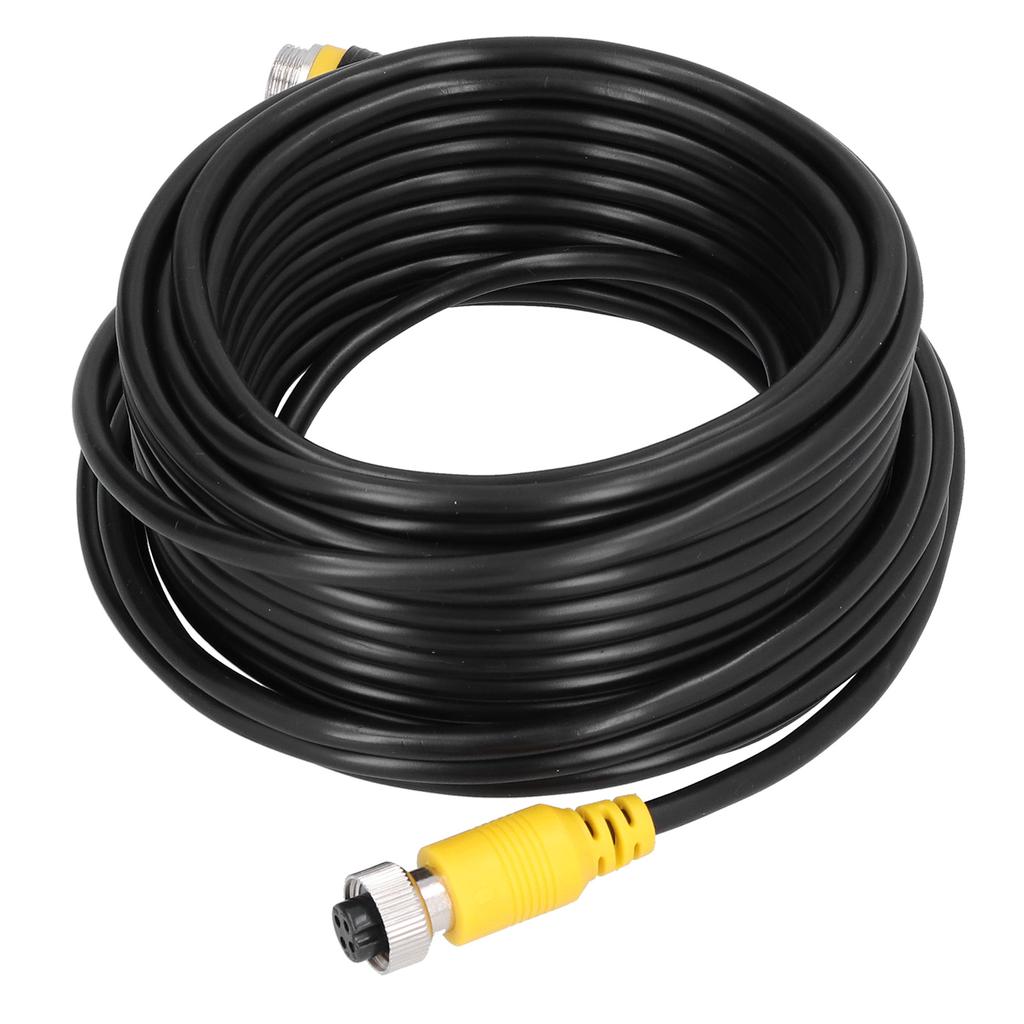 32.8ft 4Pin Video Extension Cable with Waterproof Shielded for CCTV Rearview Camera Truck Trailer Trailer Bus