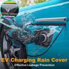 MOBIDEA for Tesla Model 3 Y EV Charger Port Cover Outdoor Rainproof Dustproof PC Protection Car Accessory