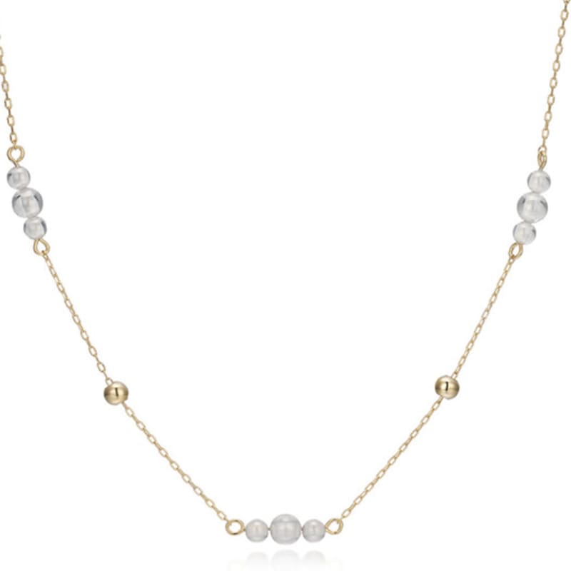 PAIGEFLYNN JEWELRY [925 Silver] Bubble Dew Sliding Pattern Necklace