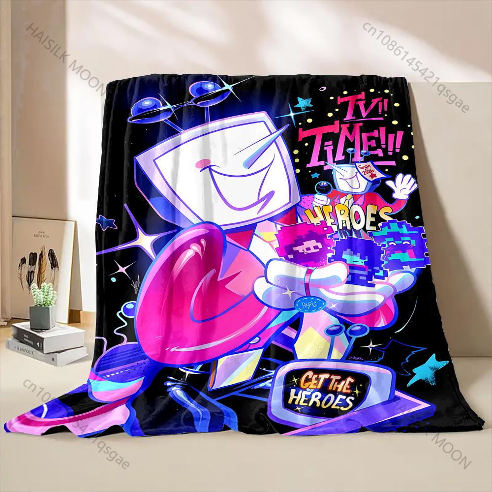 Multiple Styles TV Time Printed Cartoon Blanket Warm Soft and Comfortable Home Travel Blanket Sofa Blanket Luxury Gifts