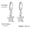 Xiaomi Skyrim Gold Color Stainless Steel Women's Earrings Heart Starfish Sun Pendant Hoop Earrings Fashion Jewelry Gift Wholesale