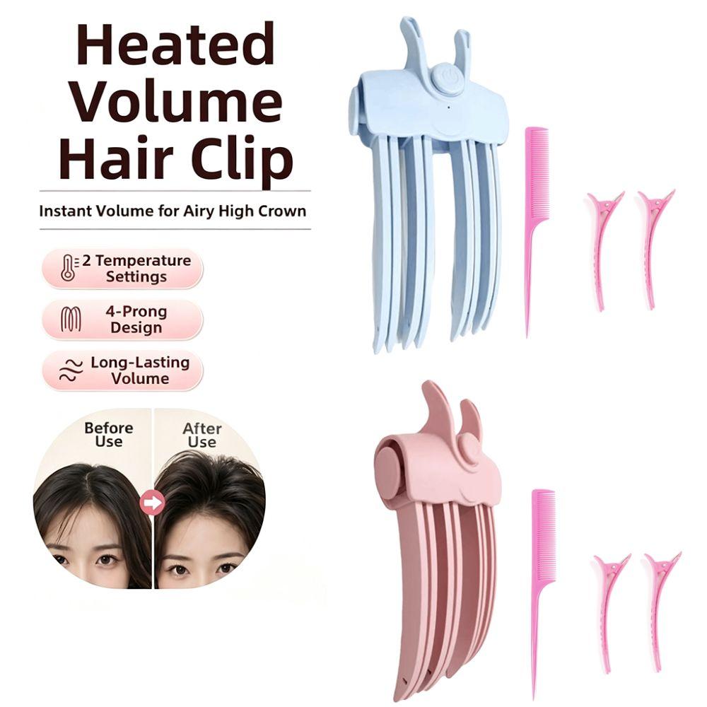 Heating Fluffy Fluffy Hairpin Curling Clip Electric Heated Hair Clip Volume Bangs Clip  Beauty Use