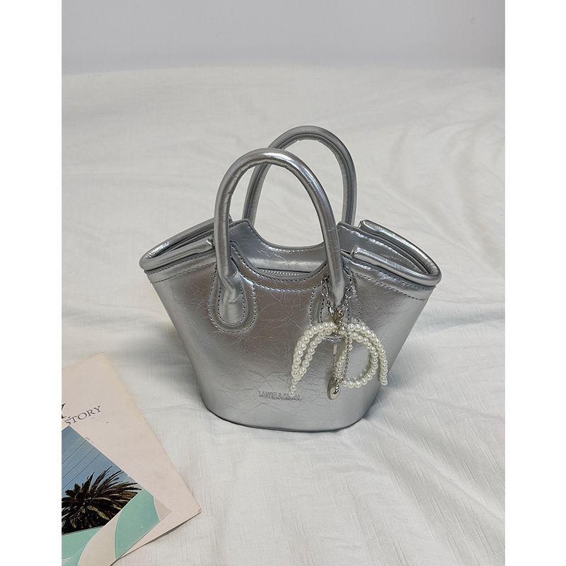 Premium sense light luxury vegetable basket bag women 2025 new niche design portable bucket foreign style messenger bag