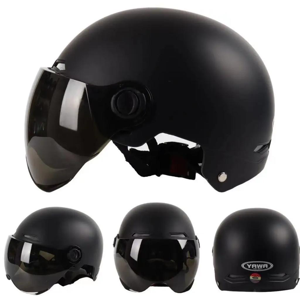 Helmet For Electric Motorcycle Man Woman Helmet Sun Protection Anti-UV Lightweight Half Helmet 4 Layers Of Protection Moto Casco