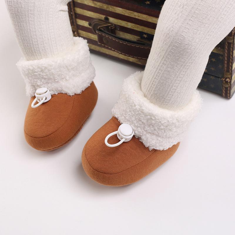 Unisex Soft Sole Snow Boots for Infants (0-1 Year)