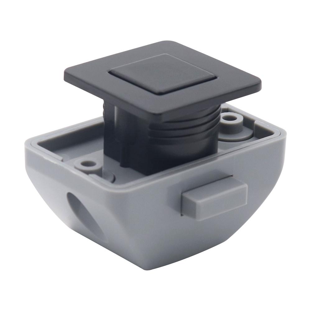 Square Button lock+Fixed Screw 15mm For RV Drawer Cupboard Door Caravan Cabinet