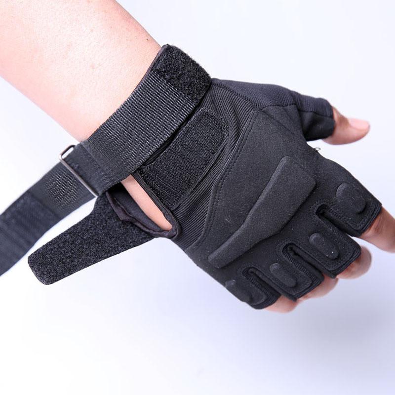 Tactical Gloves Outdoor Fitness Riding Sun Protection Half Finger With Sweat Wicking For Adults