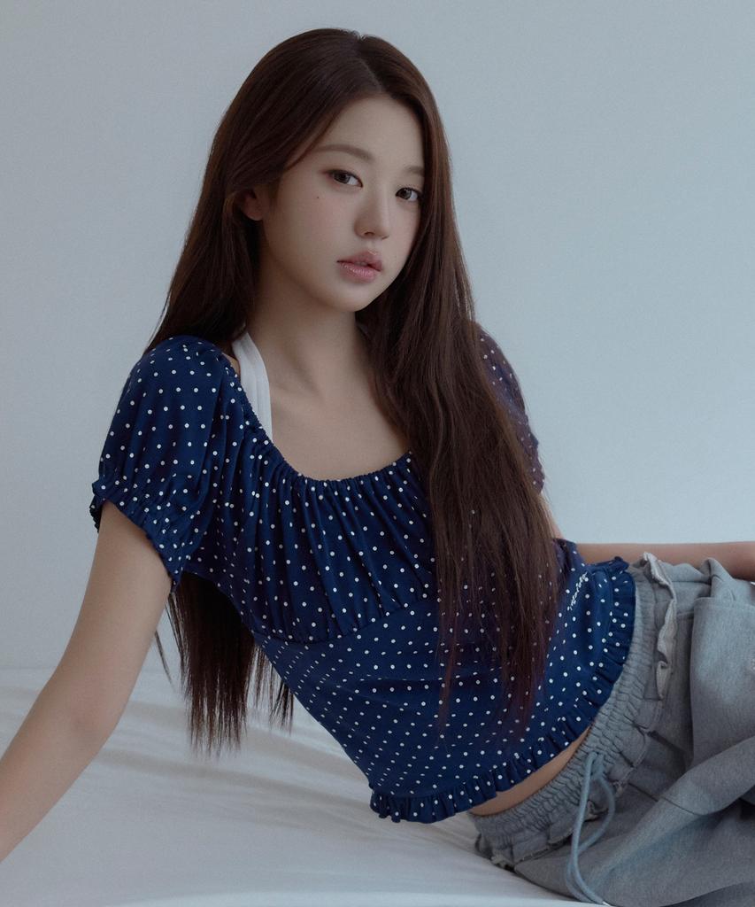 ROLAROLA Dot Puff T-Shirt Navy