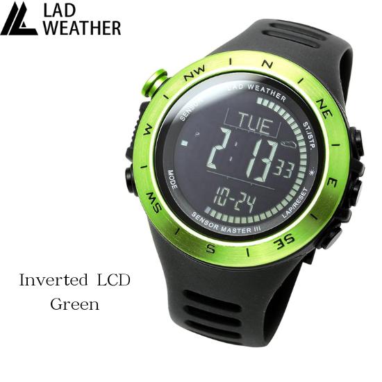 [LAD WEATHER] Digital klokke Termometer Skritteller 100m Vanntett klokke Invertert LCD Utendørs